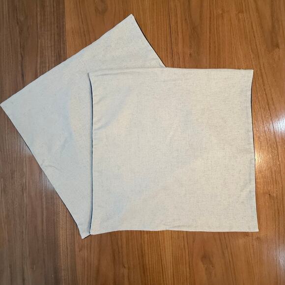 Pottery Barn Blue Velvet Pillow Cover Zip 18” Square Cotton Linen Solid NWOT - Picture 4 of 10